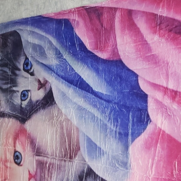 821- Cat Lover's Blanket Throw NWT - Picture 6 of 8
